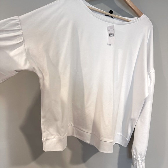 NWT! Beautiful crisp white top with eyelet detail - hard to find xxl - Picture 3 of 5